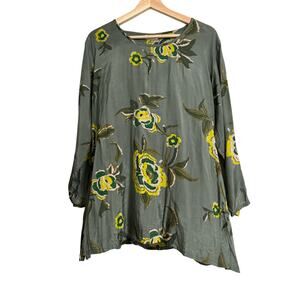 Masai Floral Trapeze India Top Size Medium